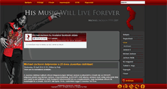 Desktop Screenshot of michaeljackson.hu
