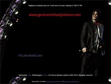 Tablet Screenshot of genius.michaeljackson.pl