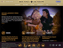 Tablet Screenshot of michaeljackson.com